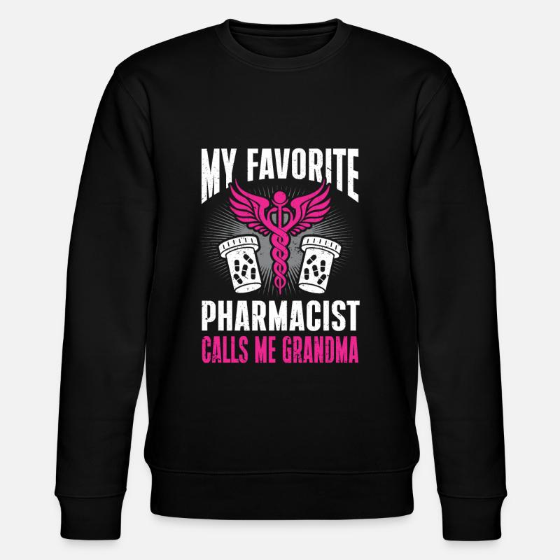 Apothecary Gift Pharmacy - Stanley/Stella CHANGER Unisex Organic Sweatshirt - black