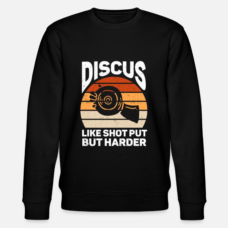 Diskuswerfer Leichtathletik Scheibenwurf - Stanley/Stella Unisex Bio-Sweatshirt CHANGER  - Schwarz