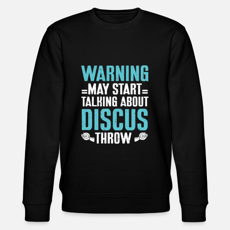 Diskuswerfer Leichtathletik Scheibenwurf - Stanley/Stella Unisex Bio-Sweatshirt CHANGER  - Schwarz