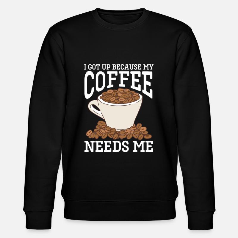 Barista Kaffee - Stanley/Stella Unisex Bio-Sweatshirt CHANGER  - Schwarz