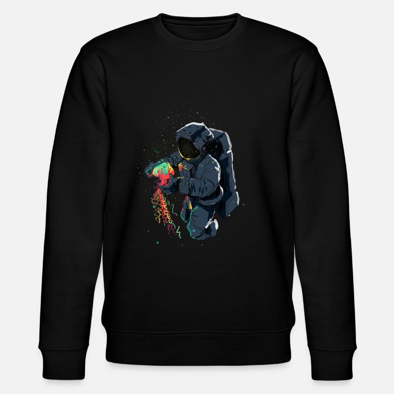 Astronaute avec méduse - Sweat bio CHANGER Stanley/Stella Unisexe - noir