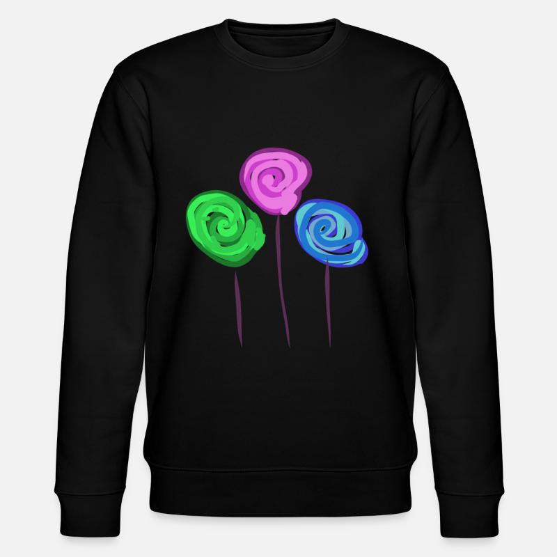 Drei Lolly´s - Stanley/Stella Unisex Bio-Sweatshirt CHANGER  - Schwarz