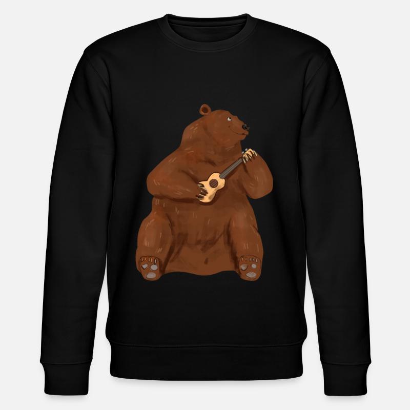 Ukulele - Stanley/Stella Unisex Bio-Sweatshirt CHANGER  - Schwarz