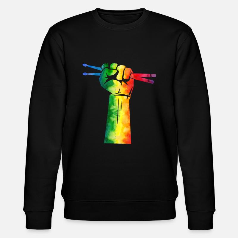 Drumstick Drummer - Stanley/Stella Unisex Bio-Sweatshirt CHANGER - Schwarz