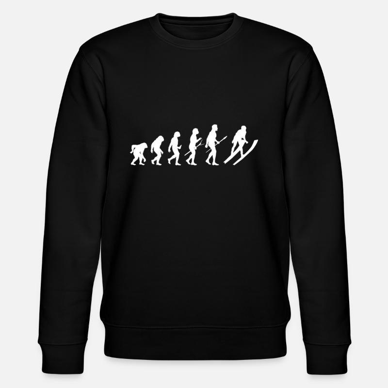 Ski Evolution - Stanley/Stella Unisex Bio-Sweatshirt CHANGER  - Schwarz