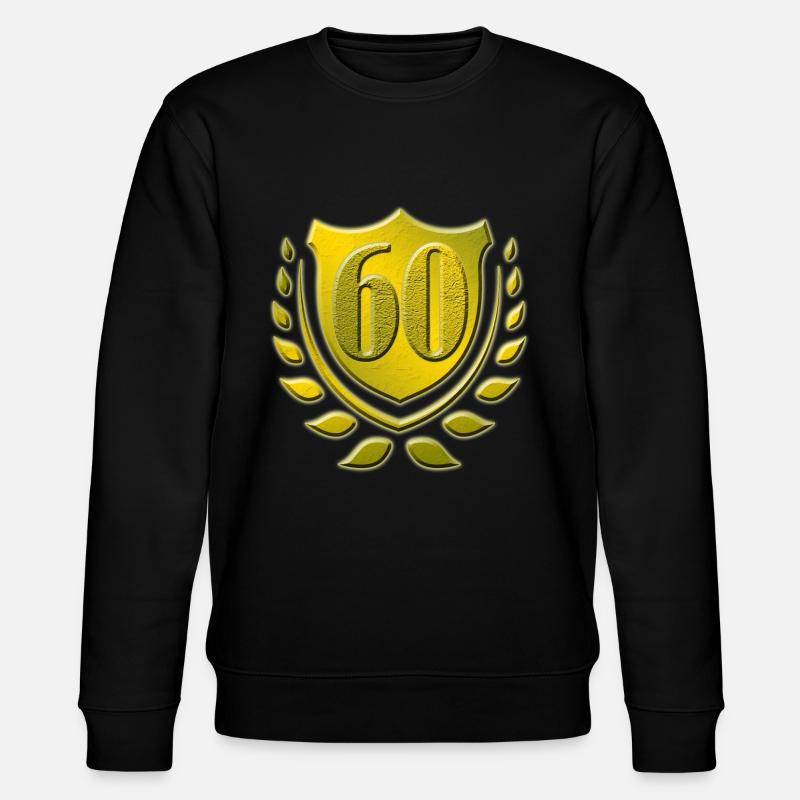 60th, 60th birthday - Stanley/Stella CHANGER Unisex Organic Sweatshirt - black