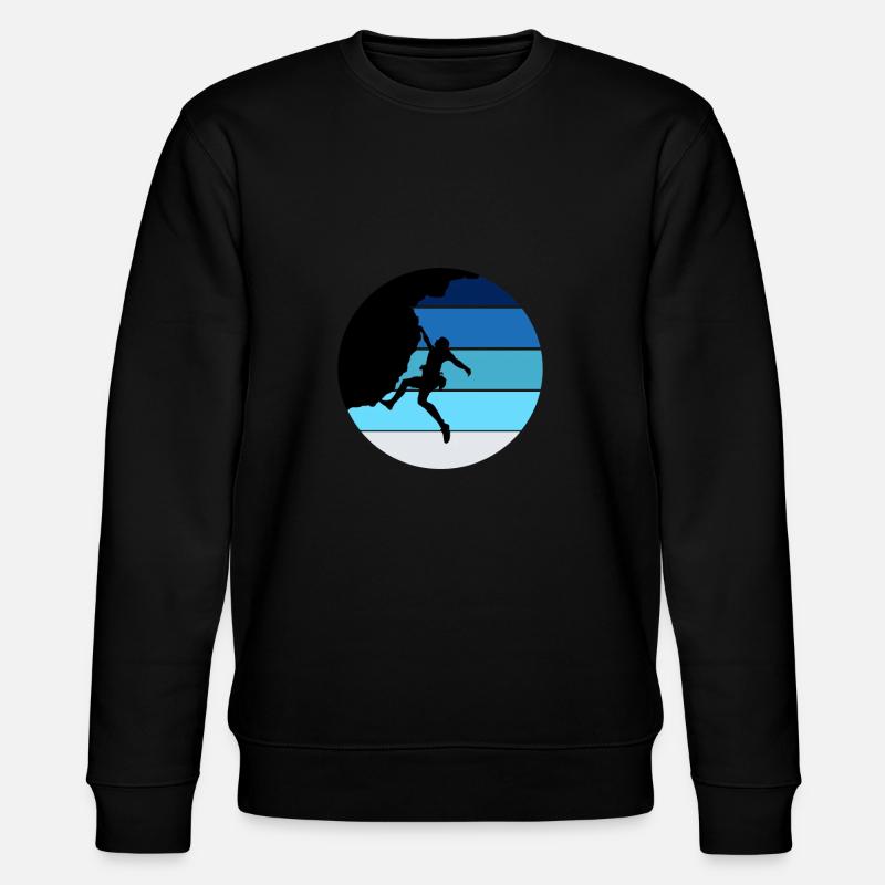 Klettern, Geschenk - Stanley/Stella Unisex Bio-Sweatshirt CHANGER  - Schwarz