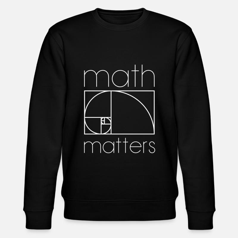 MATH MATTERS MATHEMATICS MATHEMATICS MATHEMATICS - Stanley/Stella CHANGER Unisex Organic Sweatshirt - black