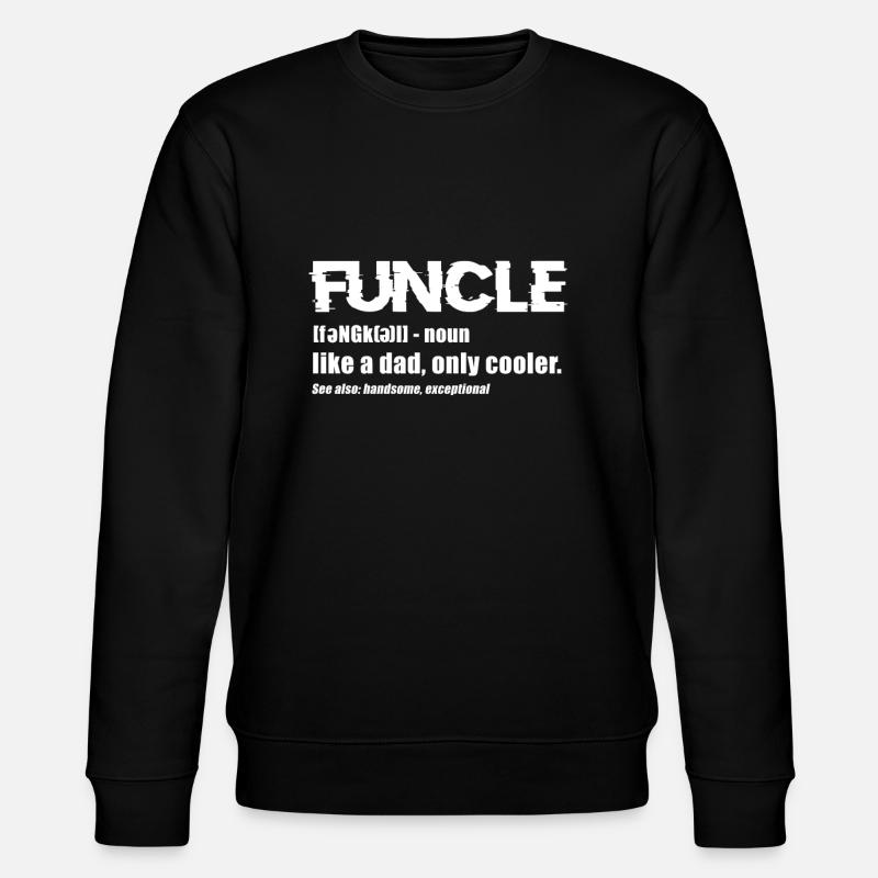 Onkel - Stanley/Stella Unisex Bio-Sweatshirt CHANGER  - Schwarz