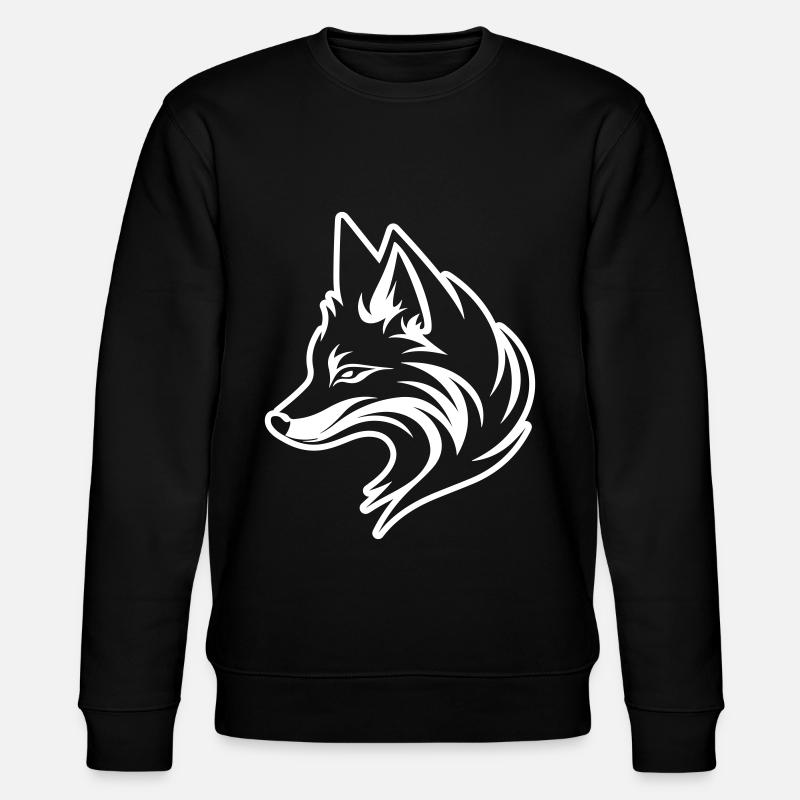 Fuchs Tier - Stanley/Stella Unisex Bio-Sweatshirt CHANGER  - Schwarz