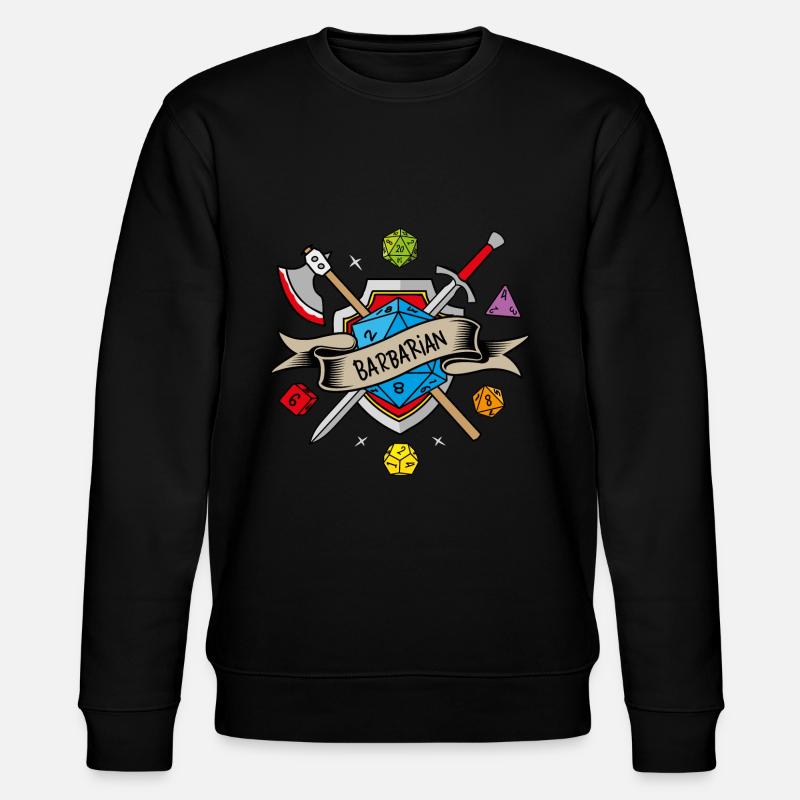Barbaren-RPG - Stanley/Stella Unisex Bio-Sweatshirt CHANGER  - Schwarz