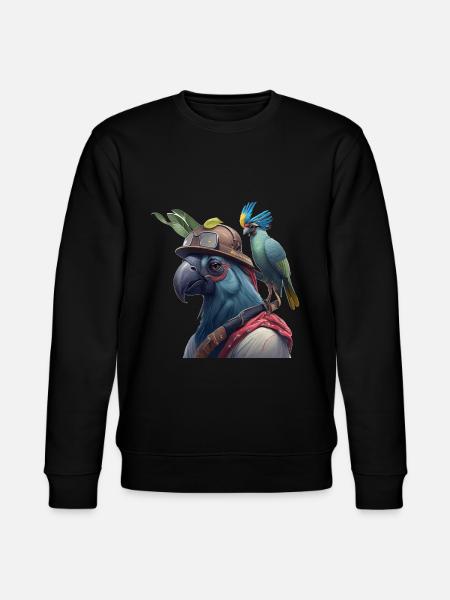 Parrot Head Gift - Stanley/Stella CHANGER Unisex Organic Sweatshirt - black