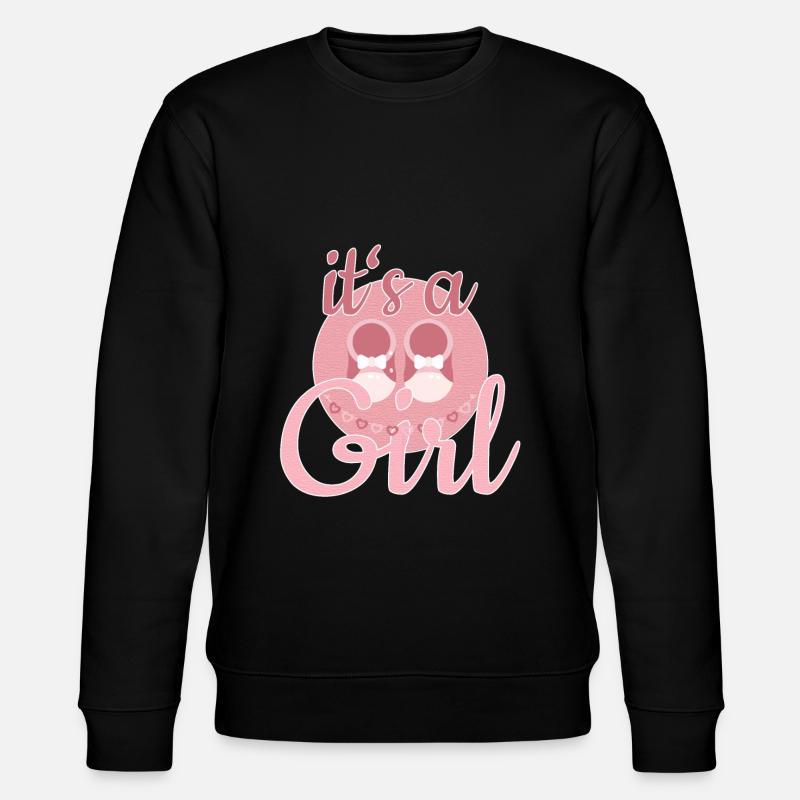 Cadeau Bébé Fille - Sweat bio CHANGER Stanley/Stella Unisexe - noir