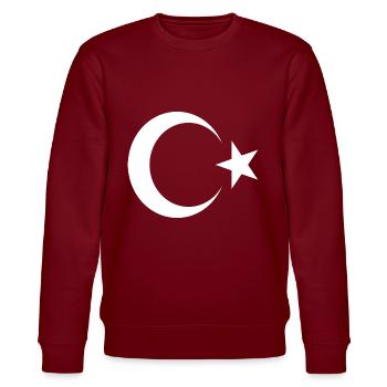 turc demi-lune et étoile turkey, turquie, türkiye - Sweat bio CHANGER Stanley/Stella Unisexe - bordeaux - Devant - Nik (191cm) & Marisol (170cm)