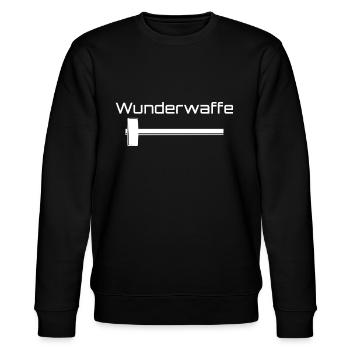 Wunderwaffe Vorschlaghammer für handwerker - Stanley/Stella Unisex Bio-Sweatshirt CHANGER  - Schwarz - Vorne - Nik (191cm) & Marisol (170cm)