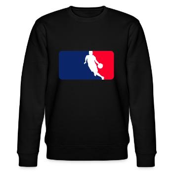 Basketball League - Stanley/Stella Unisex Bio-Sweatshirt CHANGER  - Schwarz - Vorne - Nik (191cm) & Marisol (170cm)