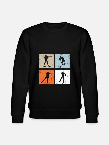 Skiskydning Vintage Vintersport - Stanley/Stella økologisk unisex-sweatshirt CHANGER  - sort