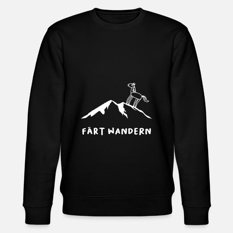 Färt Wandern - Stanley/Stella Unisex Bio-Sweatshirt CHANGER  - Schwarz