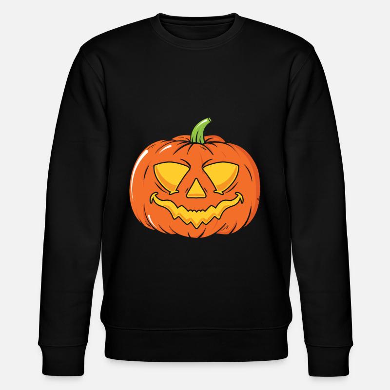 Halloween Pumpkin - Stanley/Stella CHANGER Unisex Organic Sweatshirt - black
