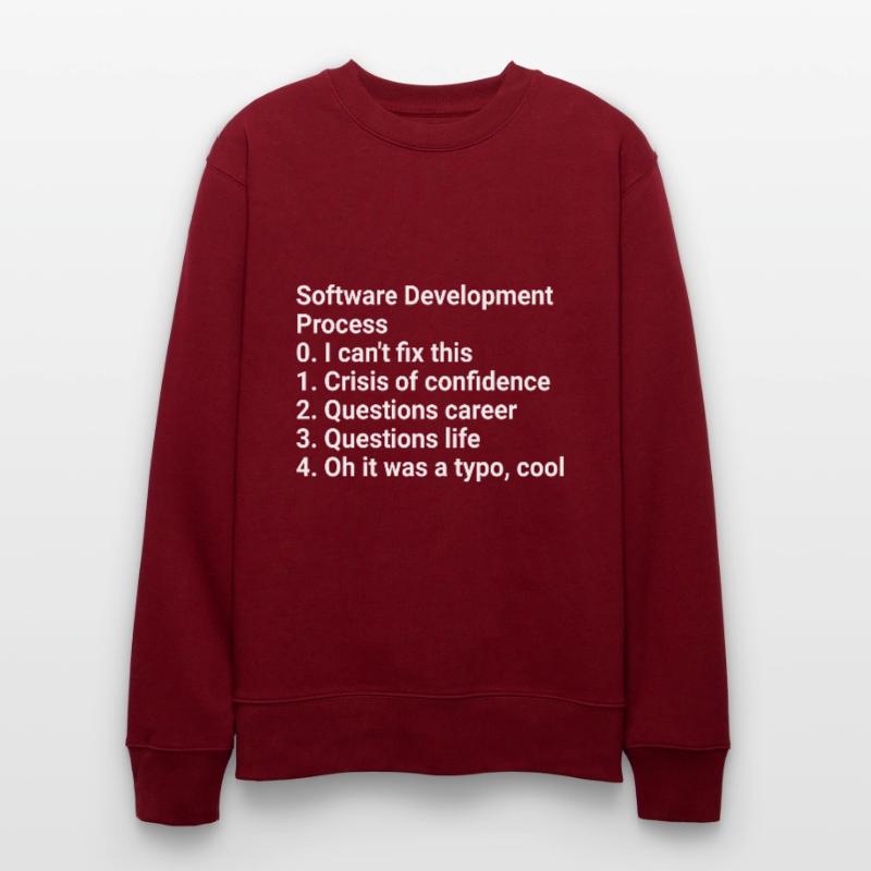 Software Development Process: Crisis to Typo! #Cod Stanley/Stella Unisex Bio-Sweatshirt CHANGER 