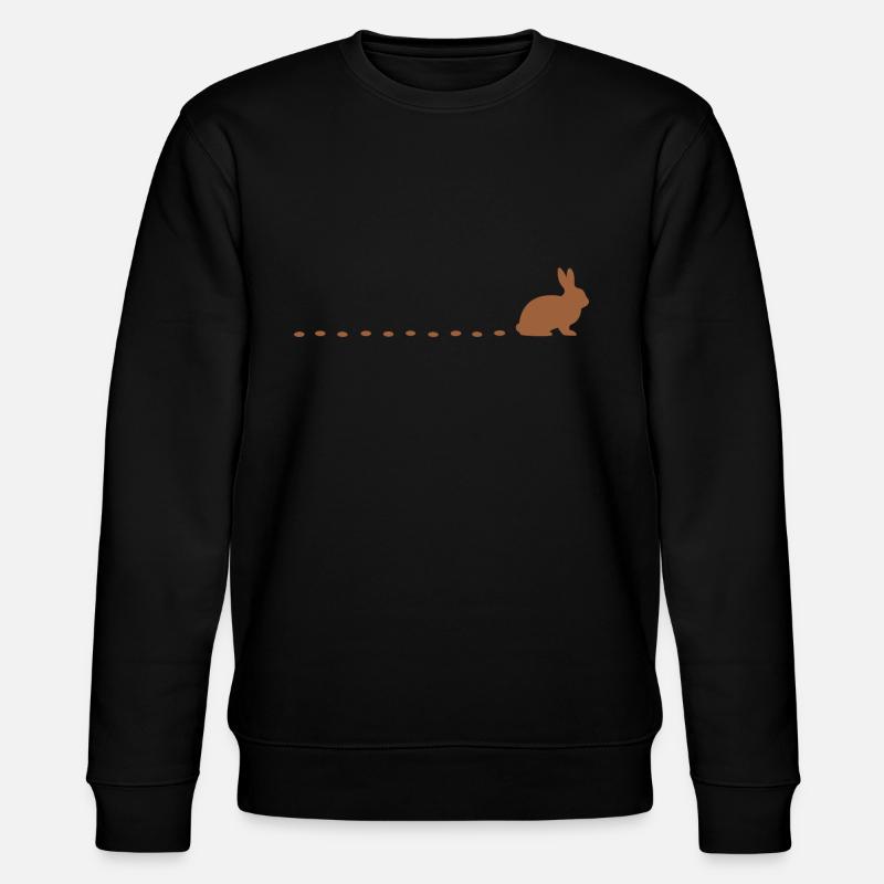 Rabbit Tracks Rabbit Tracks Rabbit Tracks Rabbit Track Hare - Stanley/Stella CHANGER Unisex Organic Sweatshirt - black