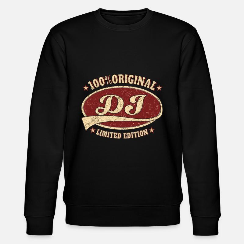 DJ 100% Original DJ - Stanley/Stella Unisex Bio-Sweatshirt CHANGER  - Schwarz