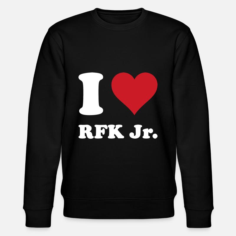 I Heart RFK JR - Stanley/Stella CHANGER Unisex Organic Sweatshirt - black