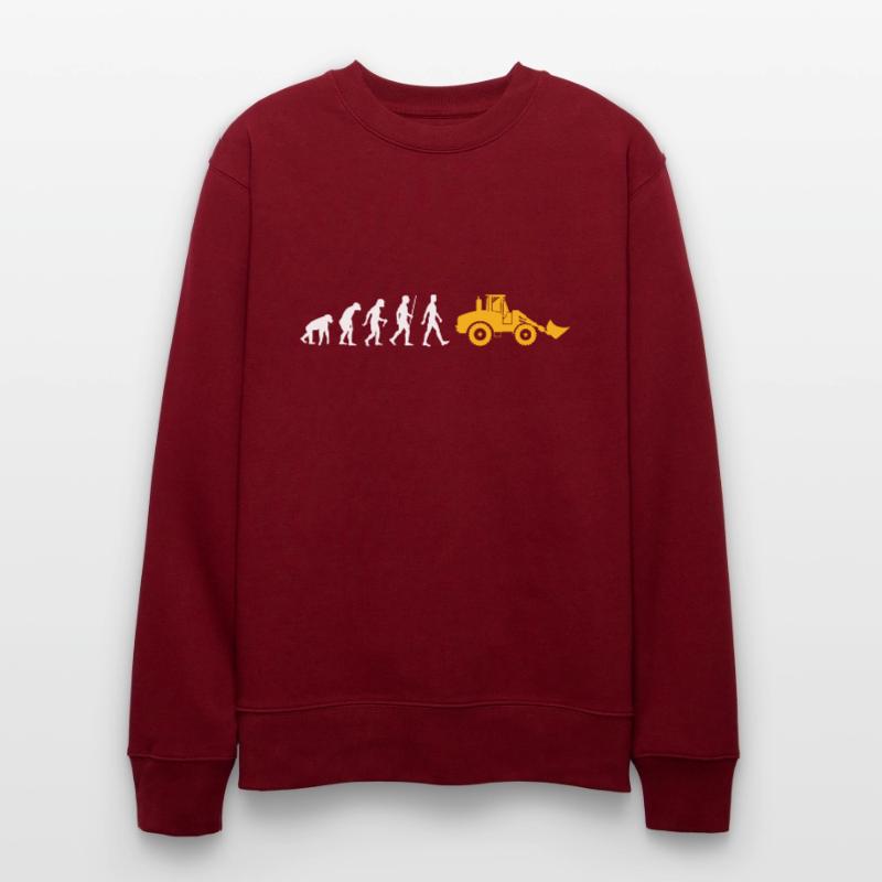 Wheel loader Evolution construction site excavator Stanley/Stella CHANGER Unisex Organic Sweatshirt