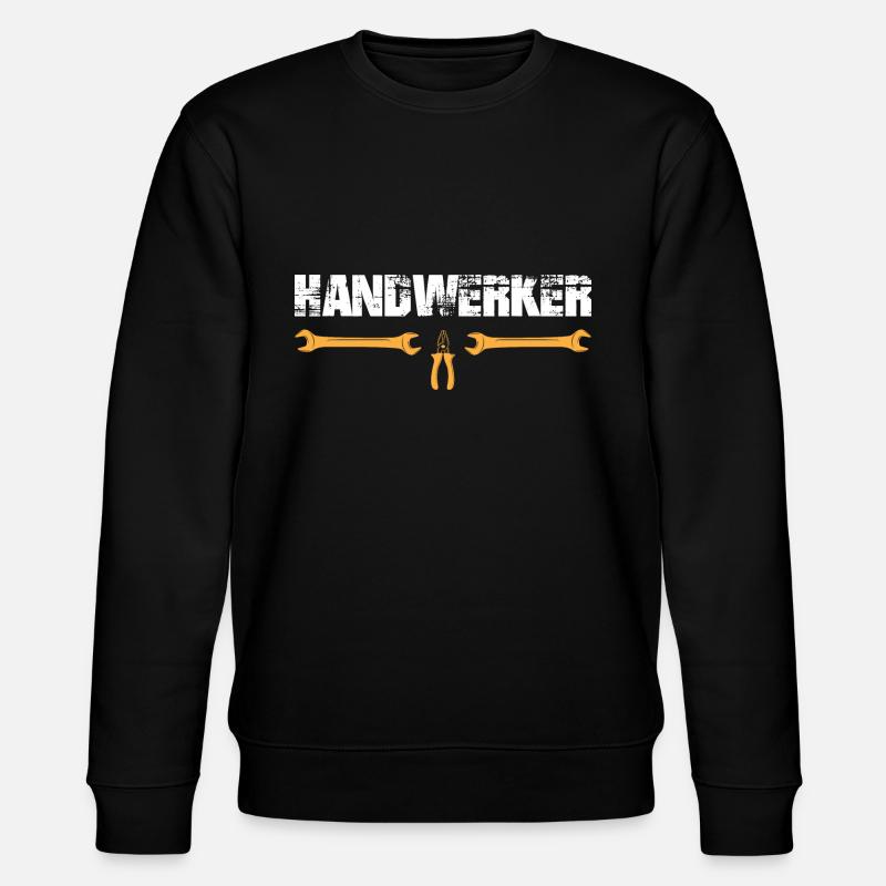 Handwerker - Stanley/Stella Unisex Bio-Sweatshirt CHANGER  - Schwarz