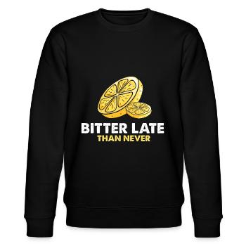 Lemonade Zitrone Limonade Limonaden Stand Design - Stanley/Stella Unisex Bio-Sweatshirt CHANGER  - Schwarz - Vorne - Nik (191cm) & Marisol (170cm)