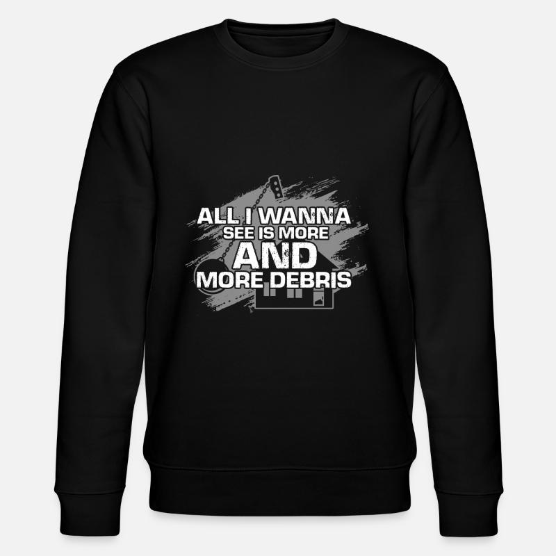 Conception de démolition et de rénovation de maisons - Sweat bio CHANGER Stanley/Stella Unisexe - noir