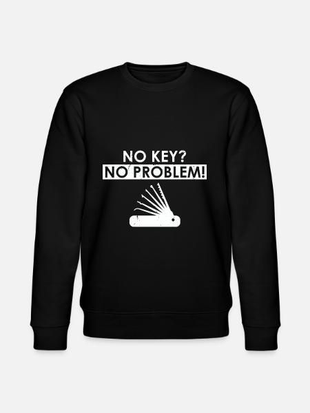 Lockpicking Lock Picking Aufsperrdienst Designs - Stanley/Stella Unisex Bio-Sweatshirt CHANGER - Schwarz