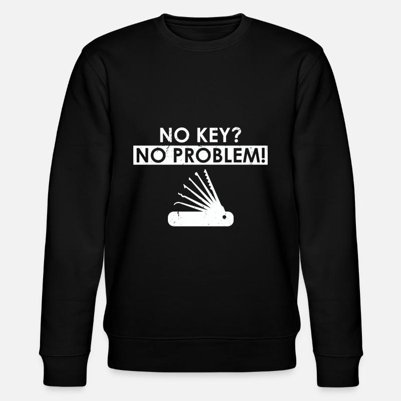 Lockpicking Lock Picking Aufsperrdienst Designs - Stanley/Stella Unisex Bio-Sweatshirt CHANGER  - Schwarz