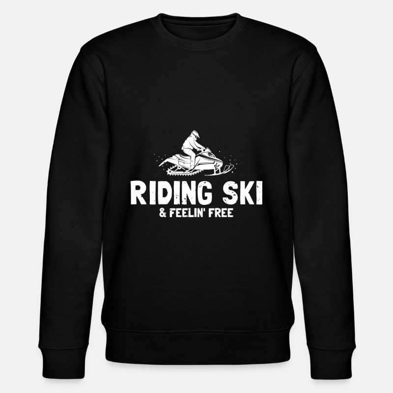 Snowmobiler and Skidoo Design - Stanley/Stella CHANGER Unisex Organic Sweatshirt - black