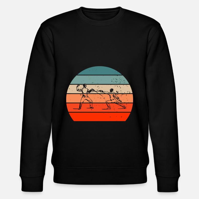 Fechten Geschenkidee für Fechter - Stanley/Stella Unisex Bio-Sweatshirt CHANGER  - Schwarz