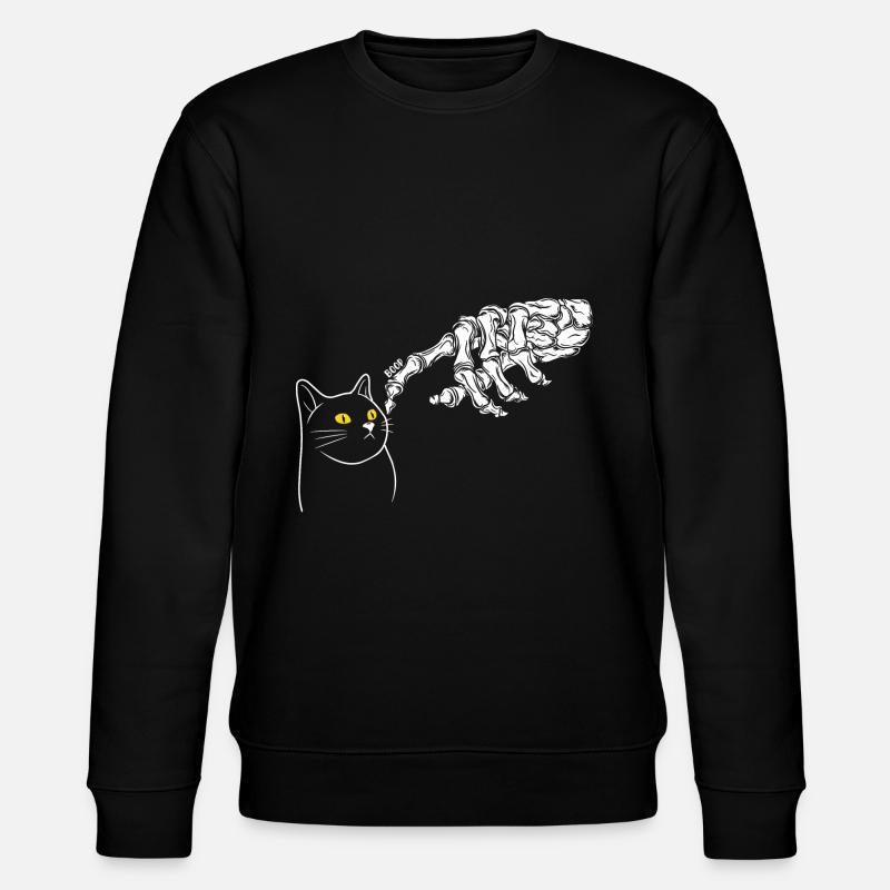 Sorcière chat d’Halloween - Sweat bio CHANGER Stanley/Stella Unisexe - noir