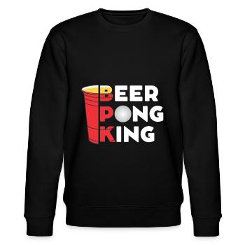Roi Beerpong - Sweat bio CHANGER Stanley/Stella Unisexe - noir - Devant - Nik (191cm) & Marisol (170cm)