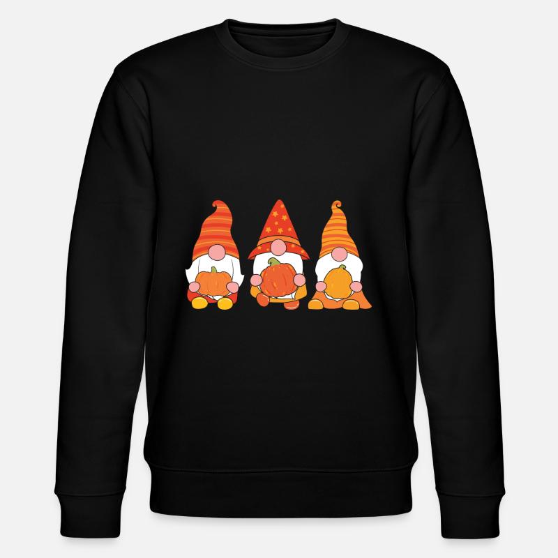 Halloween Zwerge - Stanley/Stella Unisex Bio-Sweatshirt CHANGER  - Schwarz