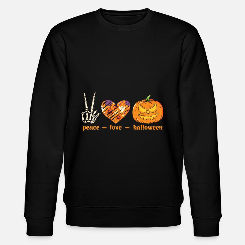 Halloween Paix Amour - Sweat bio CHANGER Stanley/Stella Unisexe - noir