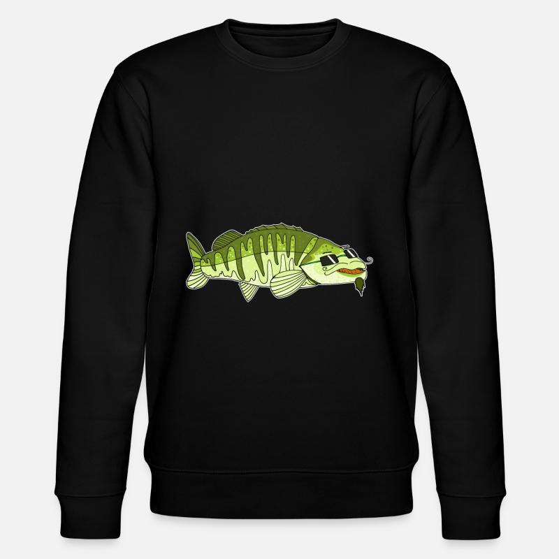 Zander Lucioperca T-Shirt - Stanley/Stella Unisex Bio-Sweatshirt CHANGER  - Schwarz