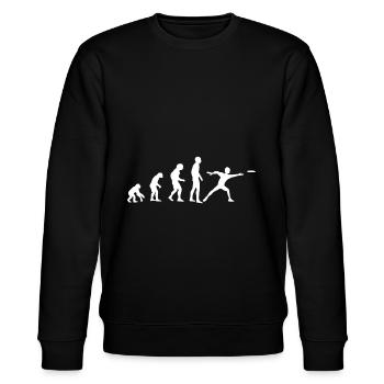 Evolution Disc Golf - Stanley/Stella CHANGER Unisex Organic Sweatshirt - black - Front - Nik (191cm) & Marisol (170cm)