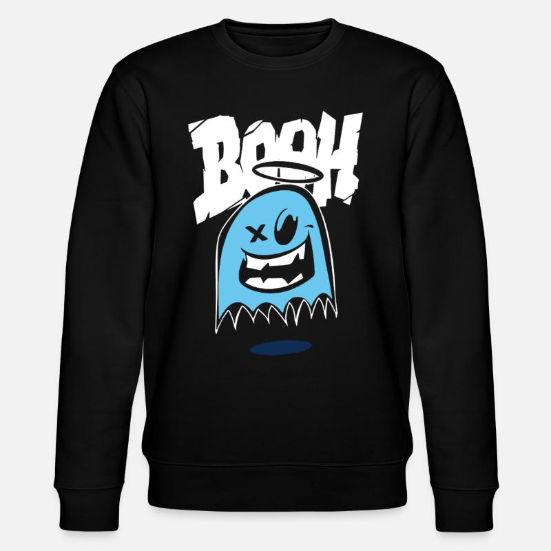 Funny Halloween Tee - Stanley/Stella CHANGER Unisex Organic Sweatshirt - black