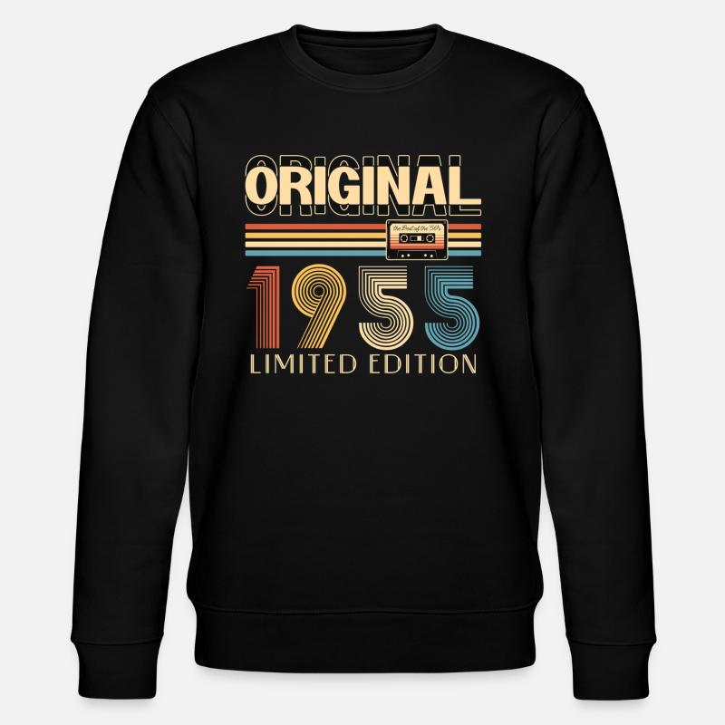 70. Geburtstag 70 Jahre Original 1955 - Stanley/Stella Unisex Bio-Sweatshirt CHANGER  - Schwarz
