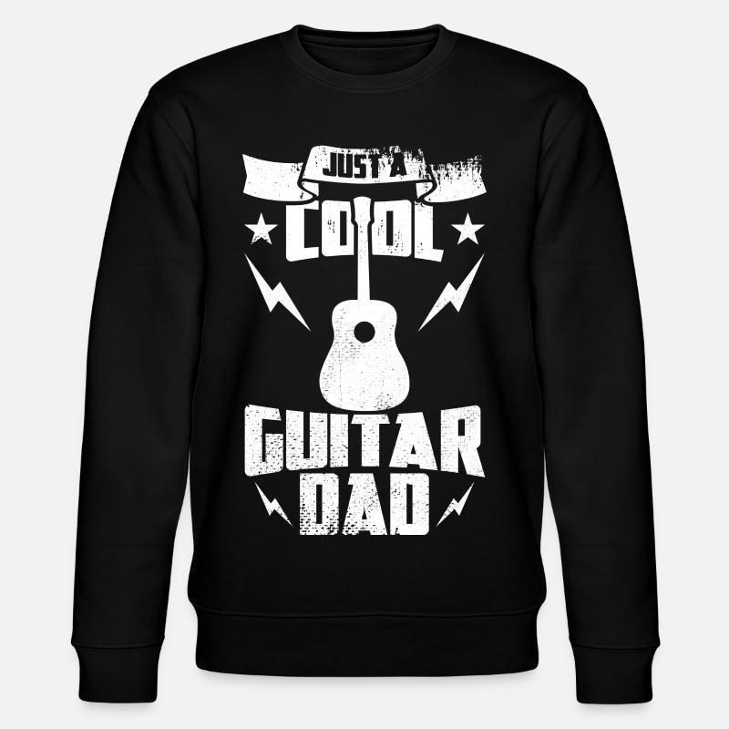 Cool Guitar Dad - Stanley/Stella CHANGER Unisex Organic Sweatshirt - black