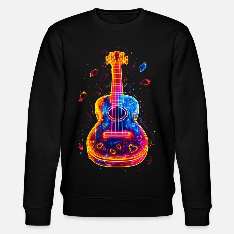 90er Jahre Ukulele - Stanley/Stella Unisex Bio-Sweatshirt CHANGER  - Schwarz