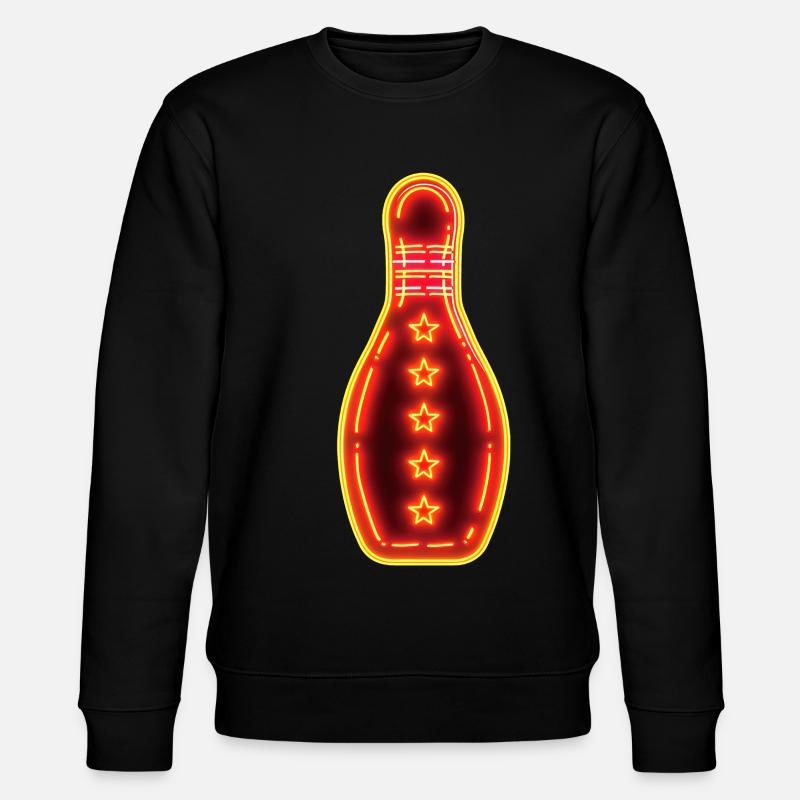 Retro Bowling - Stanley/Stella Unisex Bio-Sweatshirt CHANGER  - Schwarz