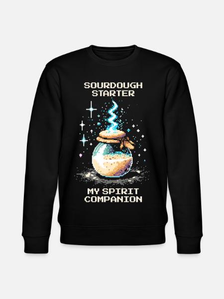 Sourdough: My soul mate | Baking bread - Stanley/Stella CHANGER Unisex Organic Sweatshirt - black