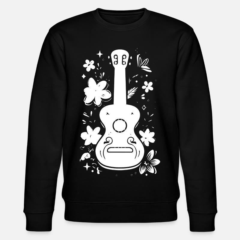 Ukulele Grafik - Stanley/Stella Unisex Bio-Sweatshirt CHANGER  - Schwarz