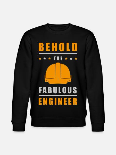 Fabulous Engineer Helmet - Stanley/Stella CHANGER Unisex Organic Sweatshirt - black