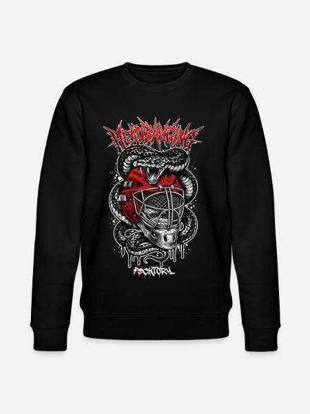 Snake and Hockey Mask - Stanley/Stella CHANGER Unisex Organic Sweatshirt - black